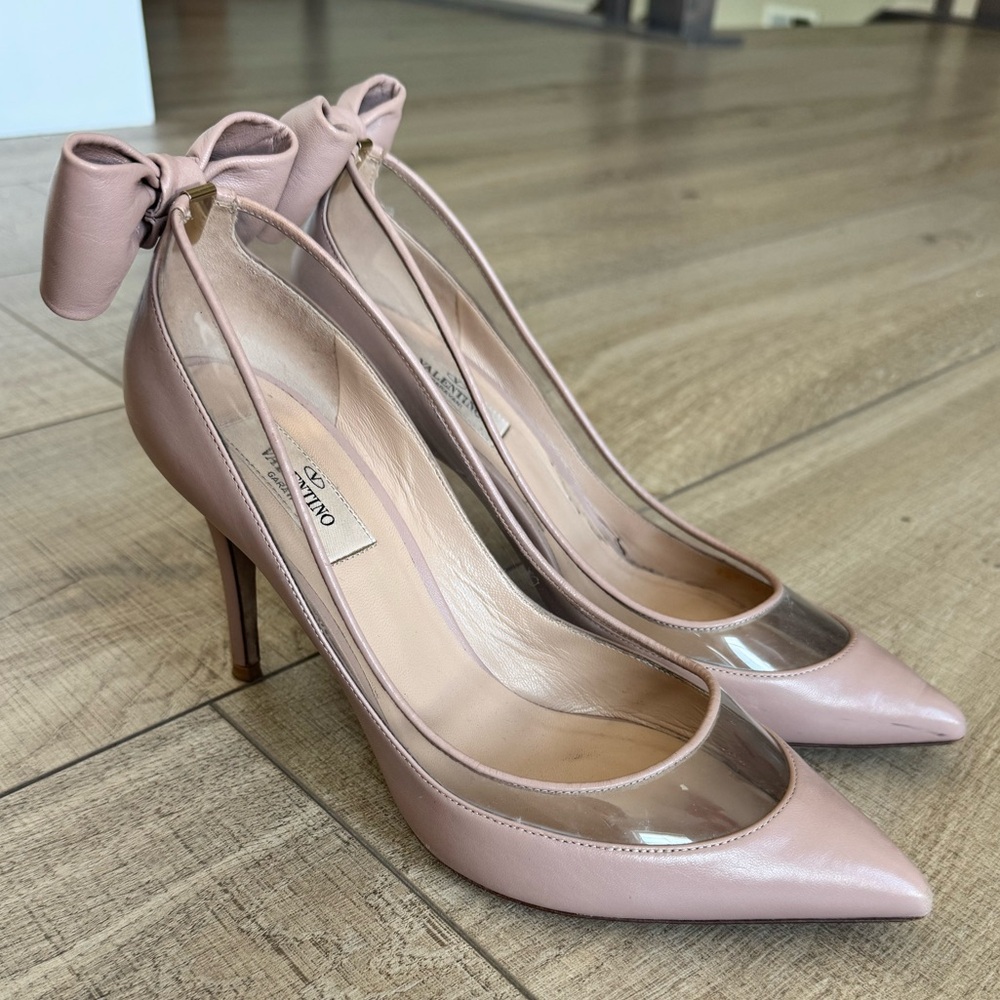 Valentino Blush Pink Bow Heels